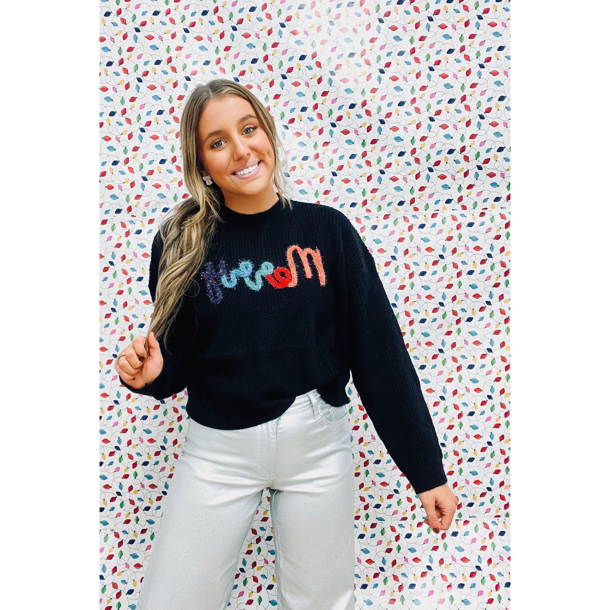 DB Emma Loose Fit Cropped Merry Knit Pullover