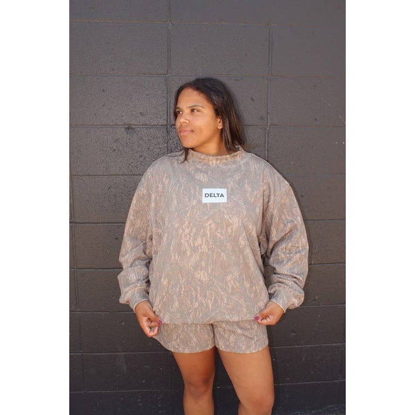 Delta Dark Camo Mockneck Short Set