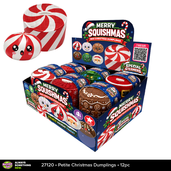Novelty Brands - Fun Doh Petite (Mini) Squishy Christmas Dumplings Toy
