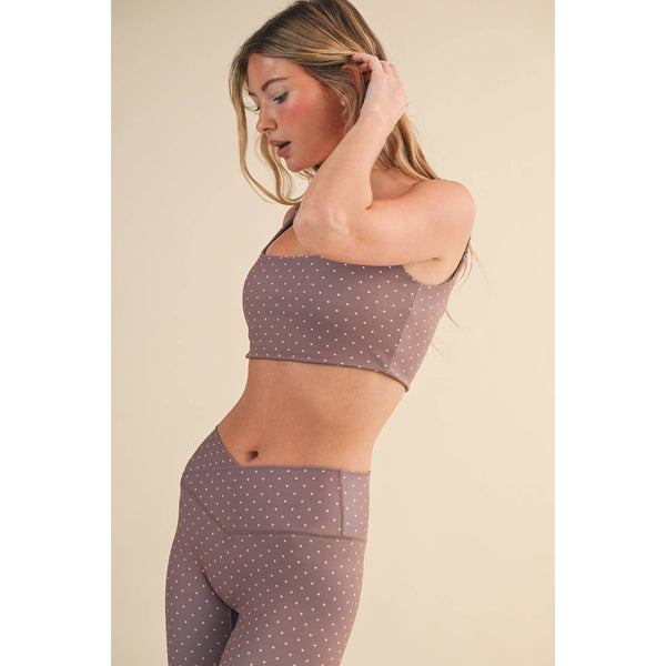 KIMBERLY C - Polka Dot Print Ruched Bra Top by KIMBERLY C