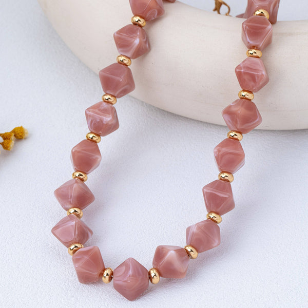 Faceted Resin Briolette Necklaces