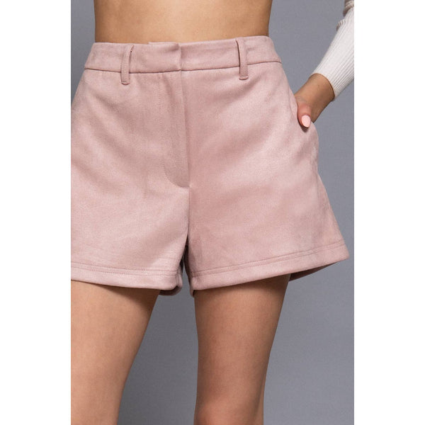 Faux Suede Shorts