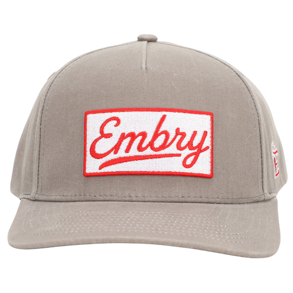 Gray Waxed Canvas - Logo Patch hat