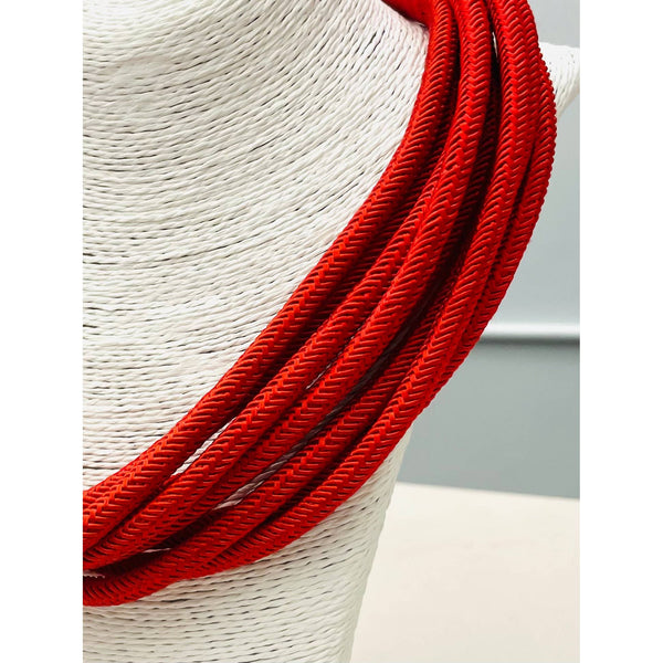 TWO FORTY TWO - "Original" Slub 8-Strand Necklace (red) NK183