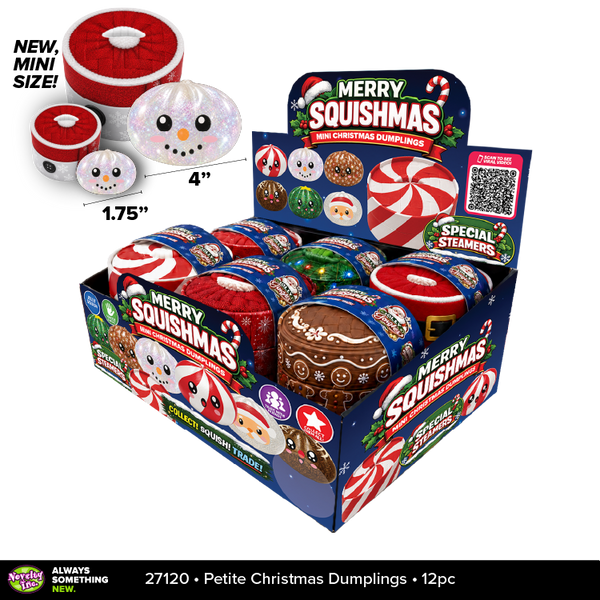 Novelty Brands - Fun Doh Petite (Mini) Squishy Christmas Dumplings Toy