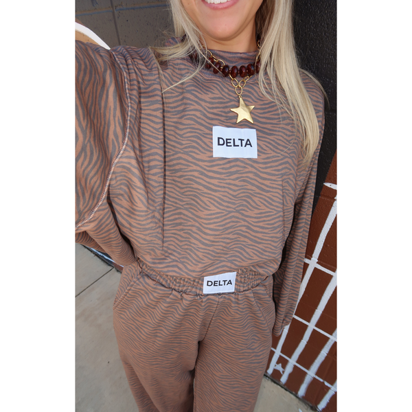 Delta Tiger Mockneck and Pant Set