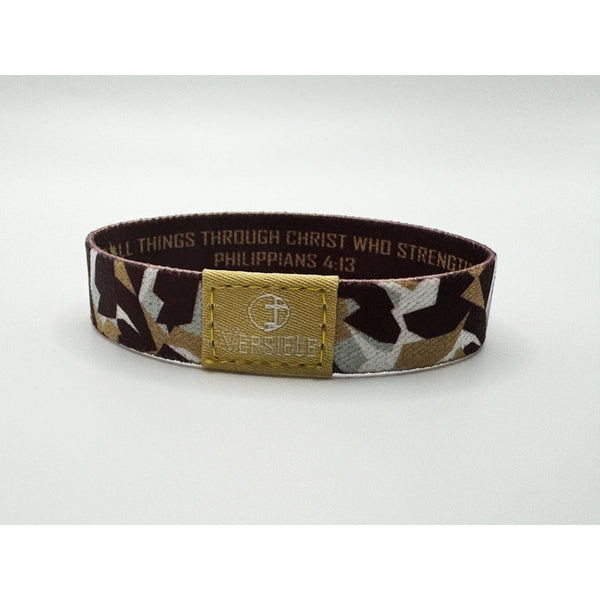 Versible - Team Camo / Philippians 4:13 Wristband