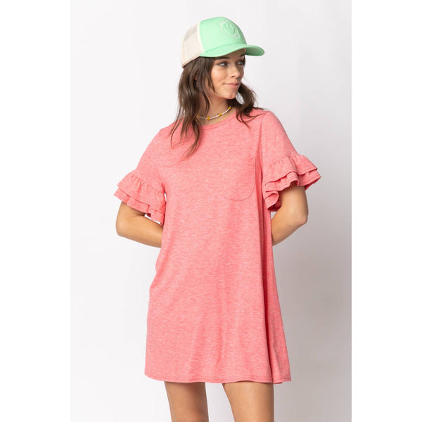 French Terry Pocket Tee Shirt Dress