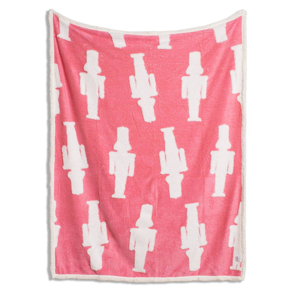 The Royal Standard - Nutcracker Wishes  Throw   Pink/White   50x60