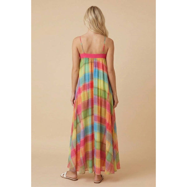 J.NNA - Prism Plaid Maxi Dress