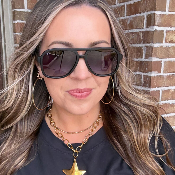 Cruz - Unisex Aviator Sunglasses – Polarized Hair-Friendly