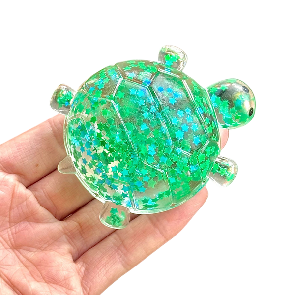 Glitter Turtle Squishy Stress Relief Toy