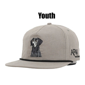 American Flyway Waterfowl - Youth Black Lab RipStop Hat