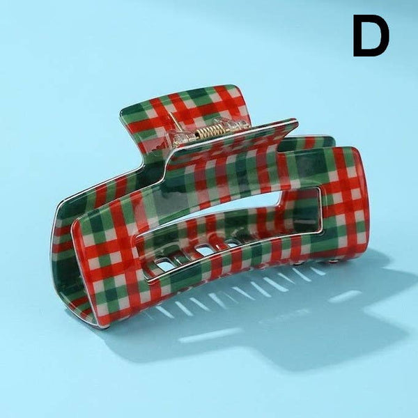 JOSSLYN by wall to wall - Holiday & Christmas Tree Stripe Hair Claw Clips | 40H1125