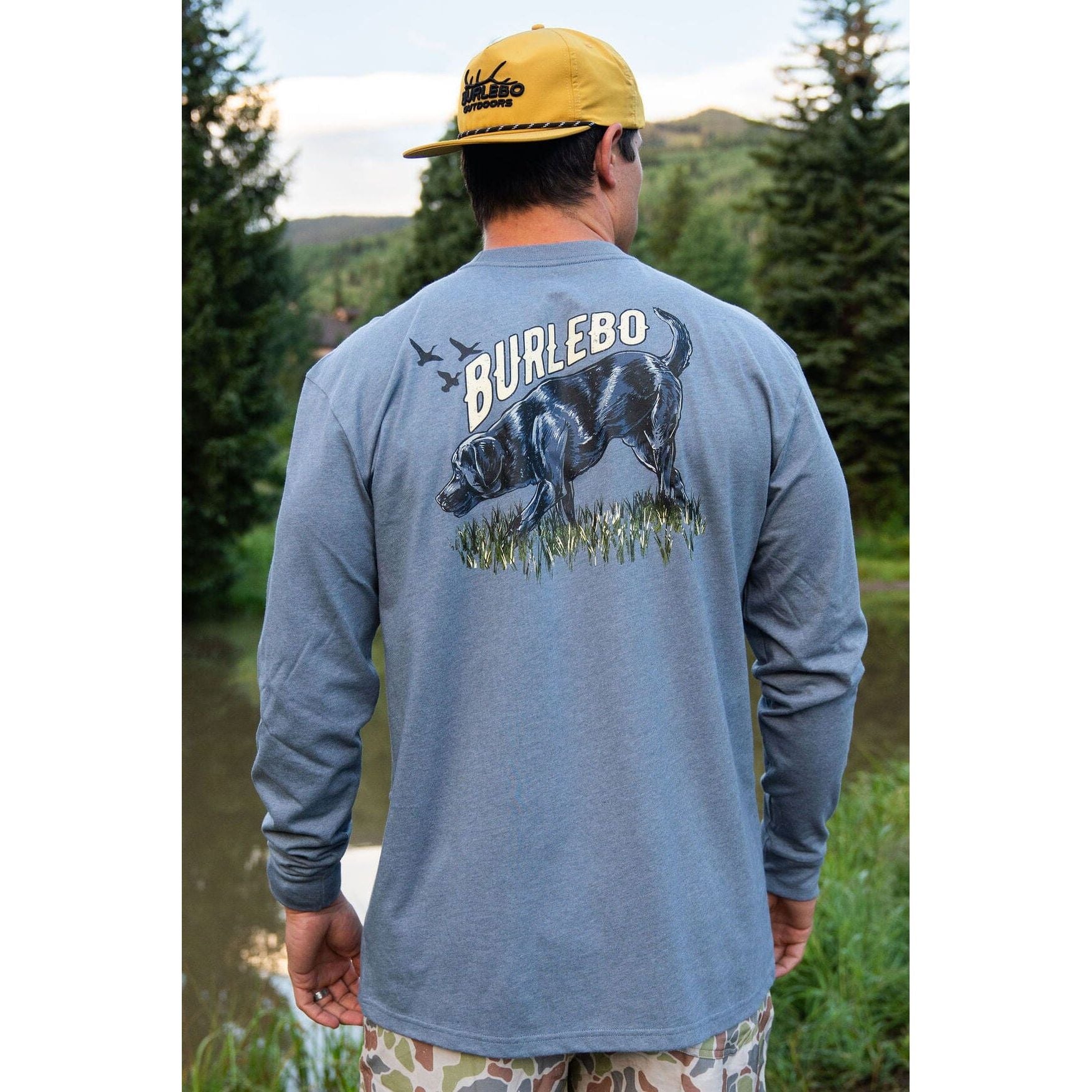 Burlebo Black Lab Dog Long Sleeve T Shirt
