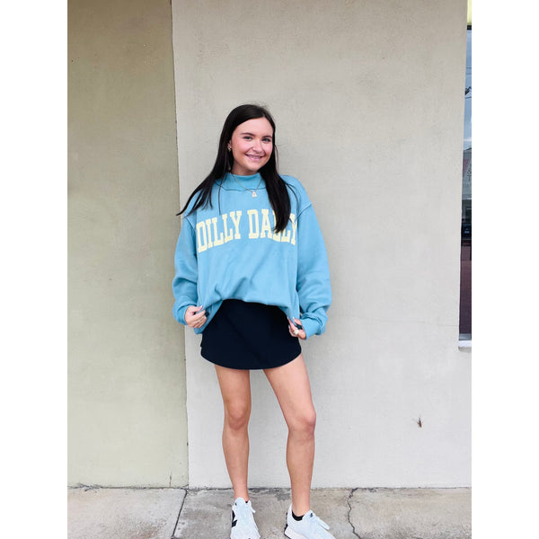 Dilly Dally Mockneck Sweatshirt