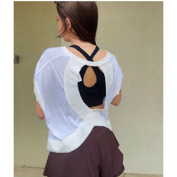 Boxy Crew Neck Top