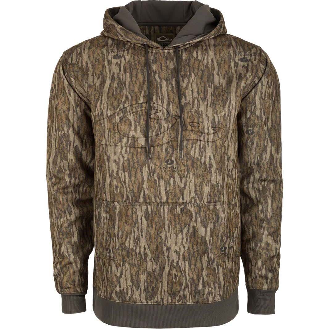 Drake -Back Eddy Embossed Hoodie - Bottomland