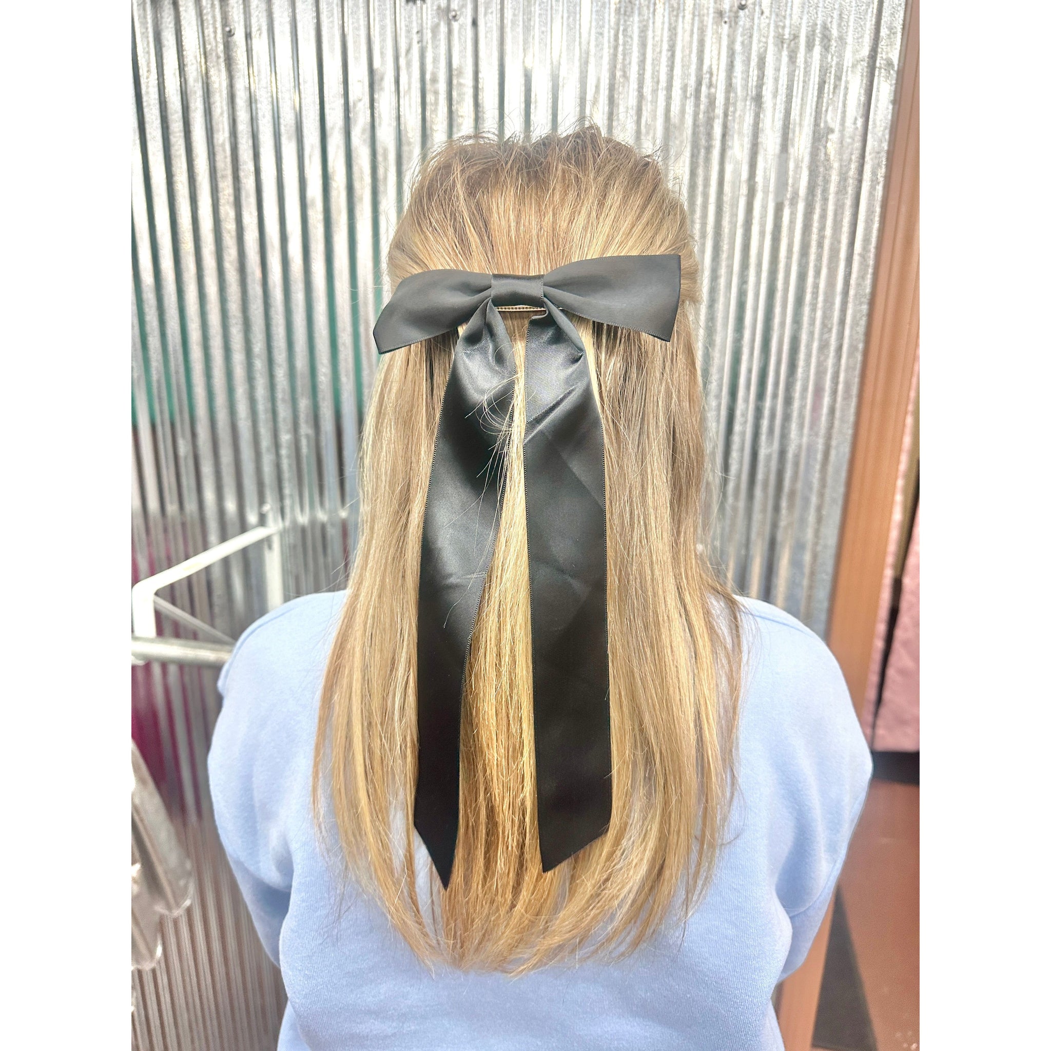 Silky Bow Lace Hair Clips