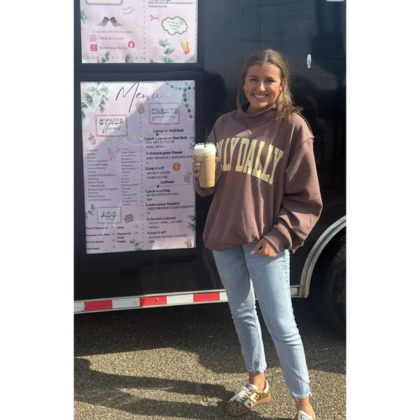 Dilly Dally Mockneck Sweatshirt