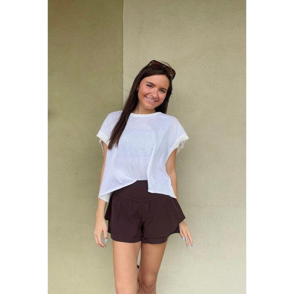 Boxy Crew Neck Top