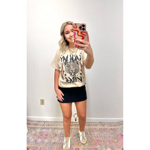 Game Day Leopard Oversized Graphic Tee