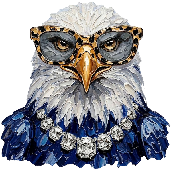 Glam Blue Eagle Spirit Tee
