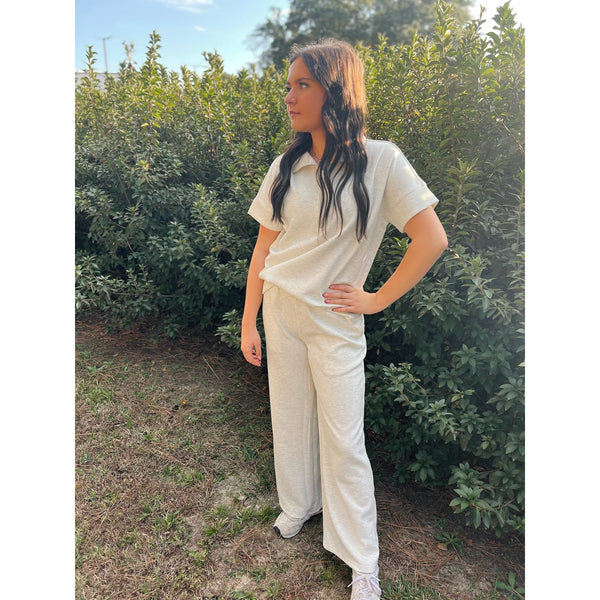 BF Scuba High Neck Half Zip Top & Pants Set