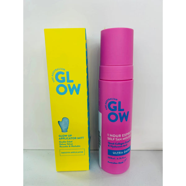 Australian Glow - Dark Express 1 Hour Self Tan Mousse with Mitt