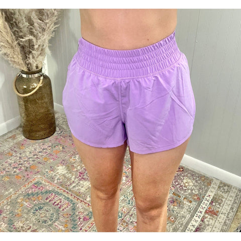 Women's Woven Running and Performance Short - Sheer Lilac