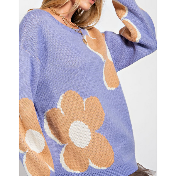 Blooming Lilac Blossom Sweater