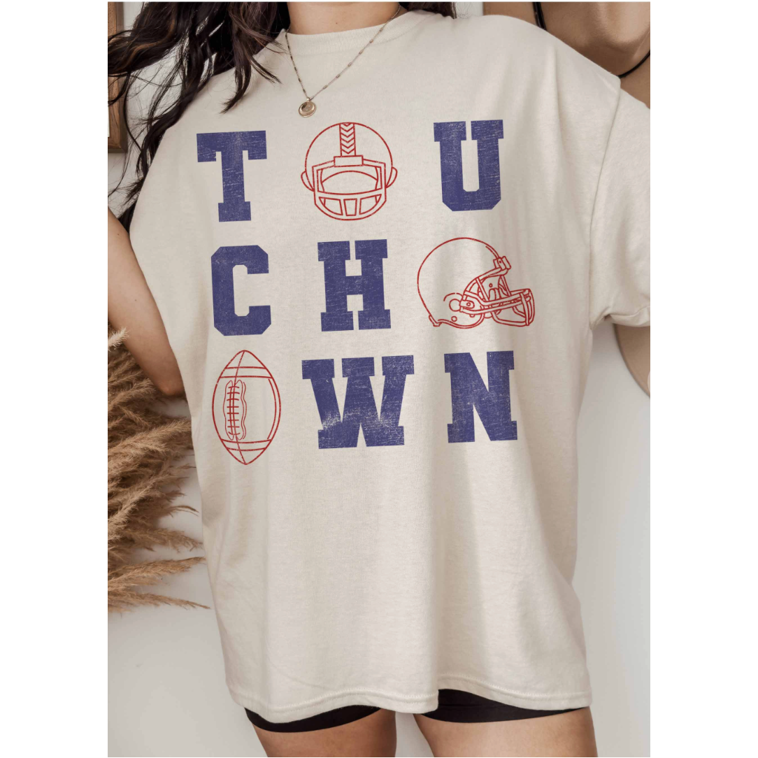 Touchdown Oversized Graphic Tee