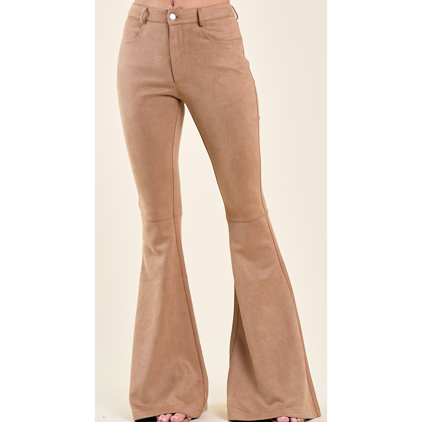 Tan Suede Bell Bottoms