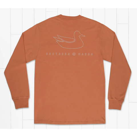 Southern Marsh Original Outline Long Sleeve T Shirt
