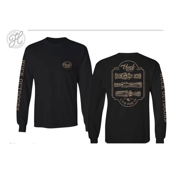 Huck Outdoors Duck Call Collection Long Sleeve T Shirt