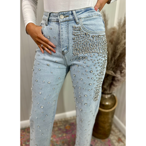 Southern Roots Clothing Company Icon Embellished Jeans Large (8-10)