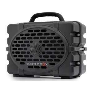 TURTLEBOX - Gen 2 Waterproof Bluetooth Portable Speaker - Charcoal Gray