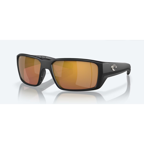Costa Del Mar - Fantail Pro Polarized Sunglasses - Matte Black/ Gold Mirror Lens 580G