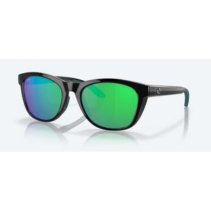Costa Del Mar - Aleta Polarized Sunglasses - Black/Green Mirror Lens 580P