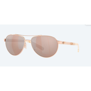 Costa Del Mar Fernandina Polarized Sunglasses - Rose Gold/Copper Silver Mirror Lens P
