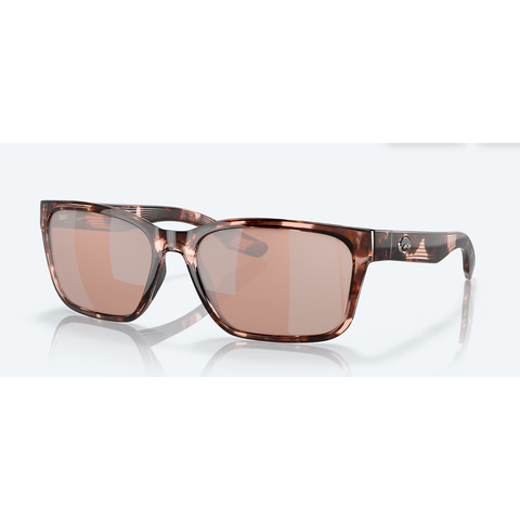 Costa Del Mar Palmas Polarized Sunglasses Coral Tortoise/Copper Silver Mirror Lens P