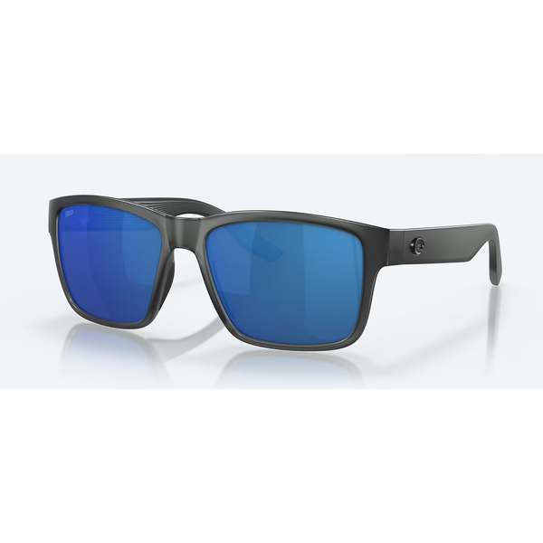 Costa Del Mar - Paunch Polarized Sunglasses- Matte Smoke Crystal/Blue Mirror Lenses - P