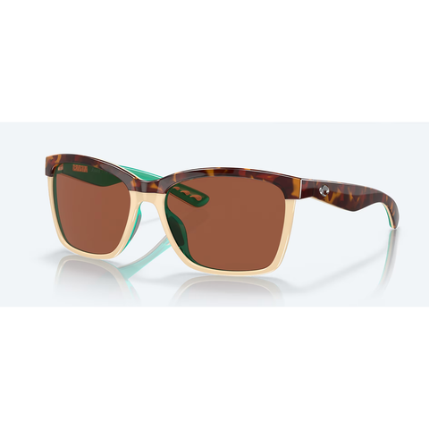 Costa Del Mar Anaa Polarized Sunglasses - Retro Tortoise/Copper Lenses P