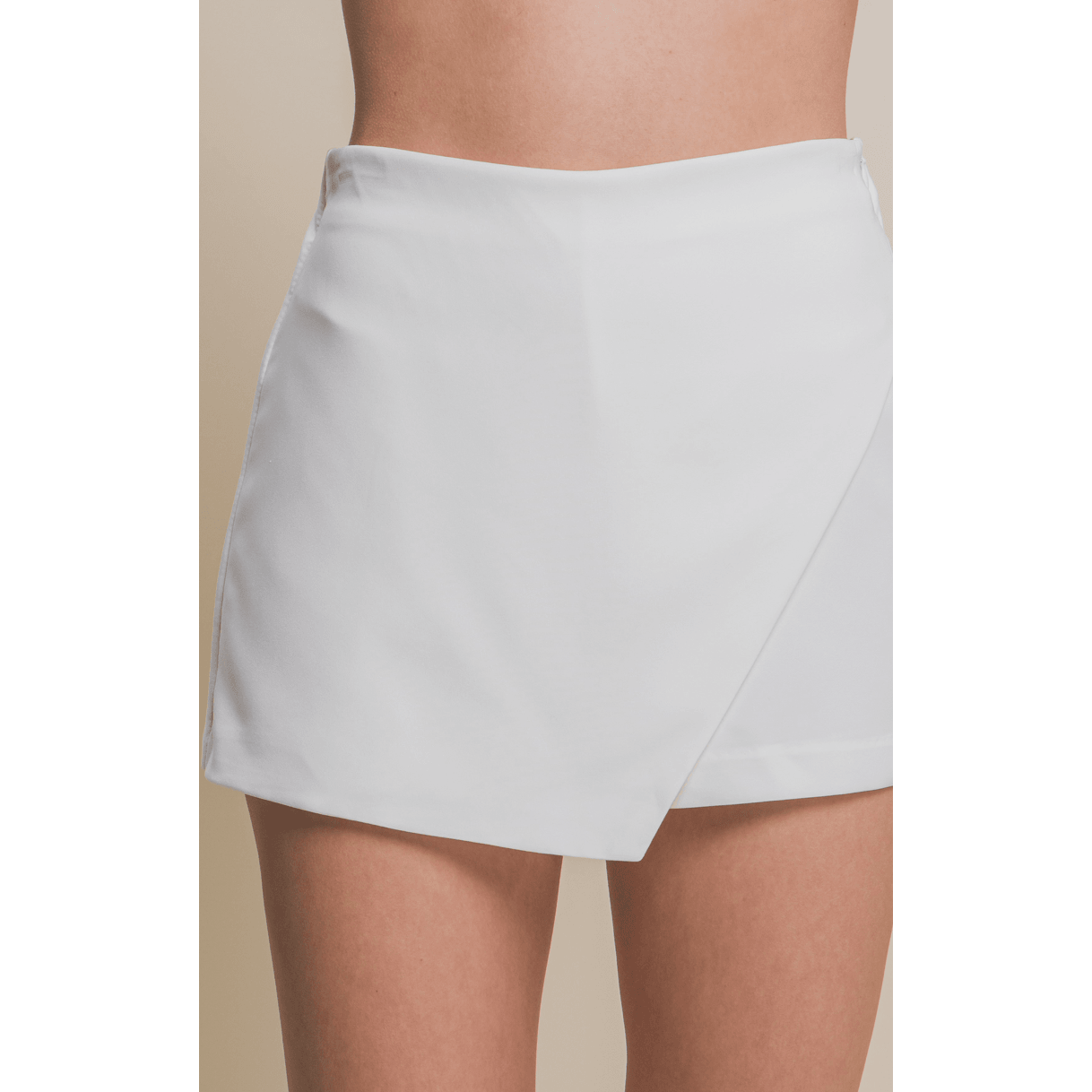 White Wrap Skort