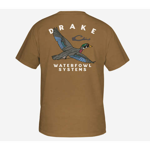 Drake Retro Wood Duck Short Sleeve T-Shirt