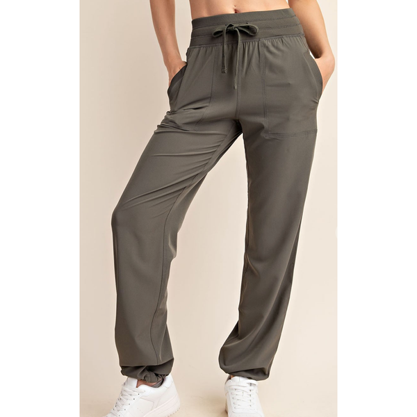 Oxford Mid Rise Joggers