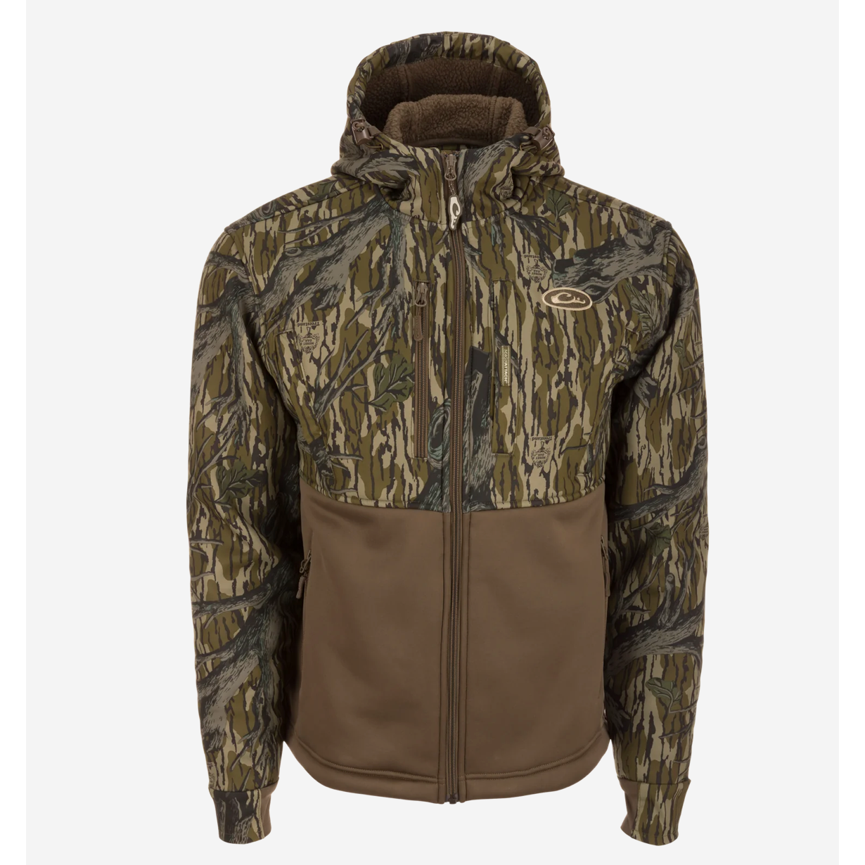 Drake Hole Shot Hooded Windproof Eqwader Full Zip Jacket - Original Treestand