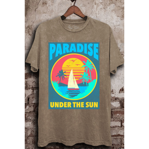 Paradise Under The Sun Graphic T Shirt