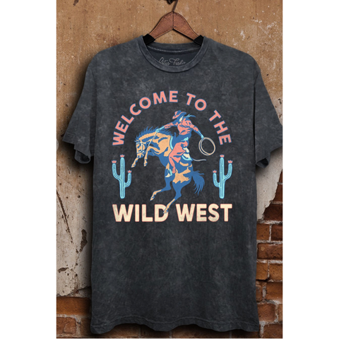 Welcome To The Wild West Graphic Oversized Graphic Tee