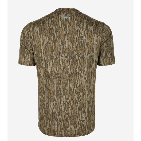 Drake Youth Camo Performance Short Sleeve Crew - Bottomland by Drake Waterfowl